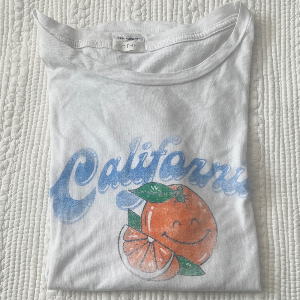 MOTHER White Graphic Tee